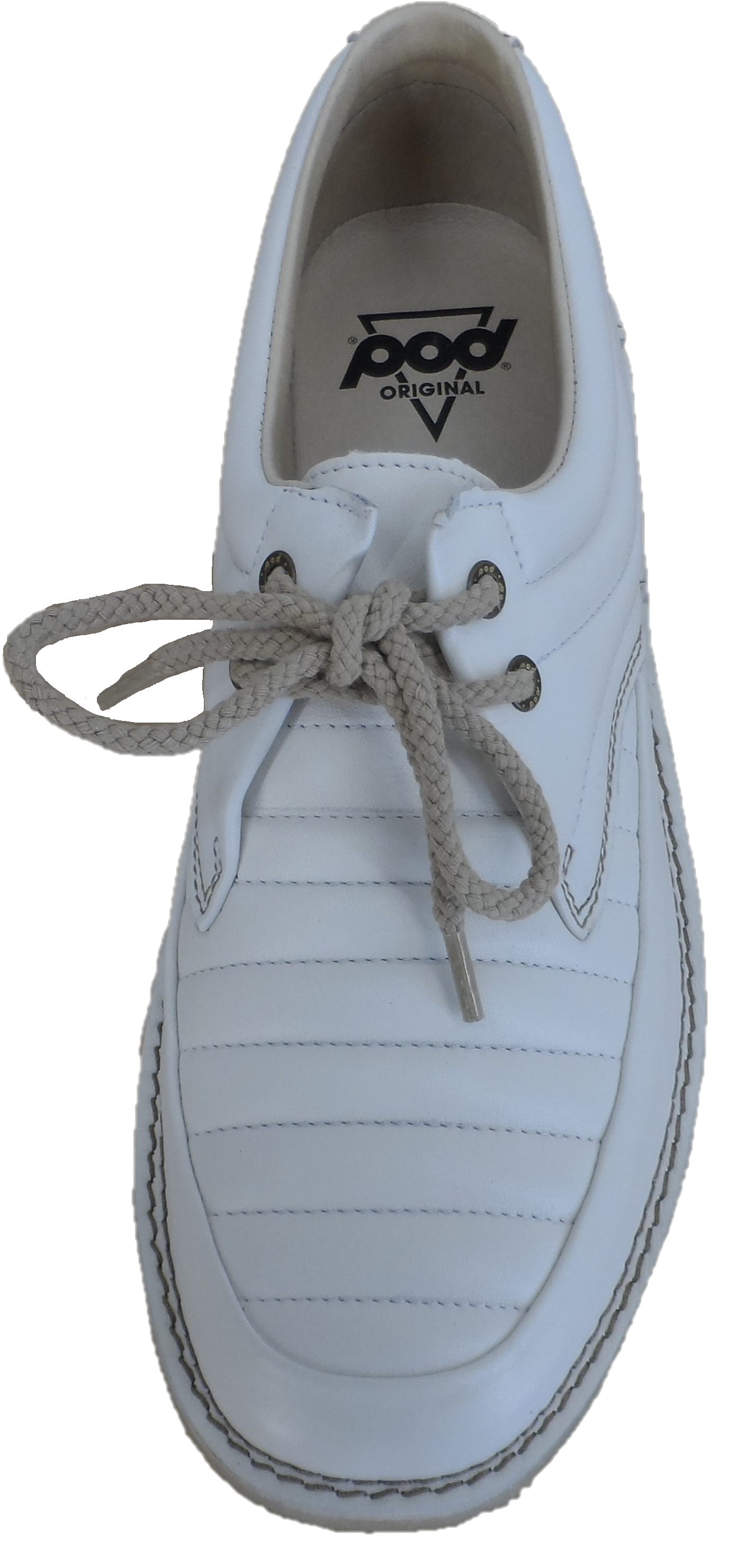 Pod Original White Jagger Retro Mod Leather Shoes