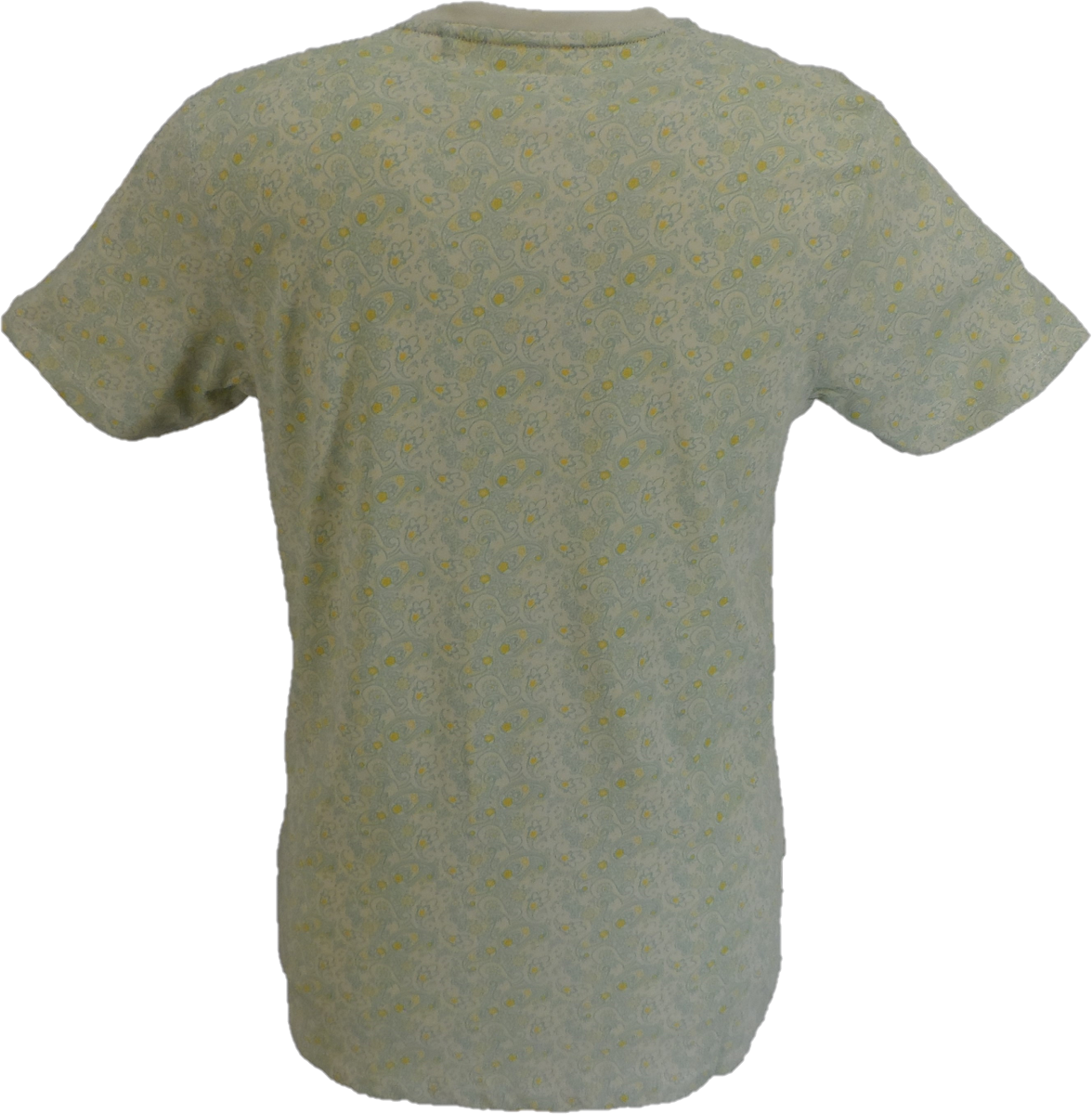 Lambretta Mens Pelican Green Paisley T-Shirt