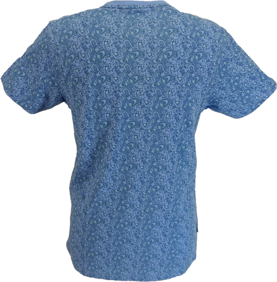 Lambretta Mens Provence Blue Paisley T-Shirt