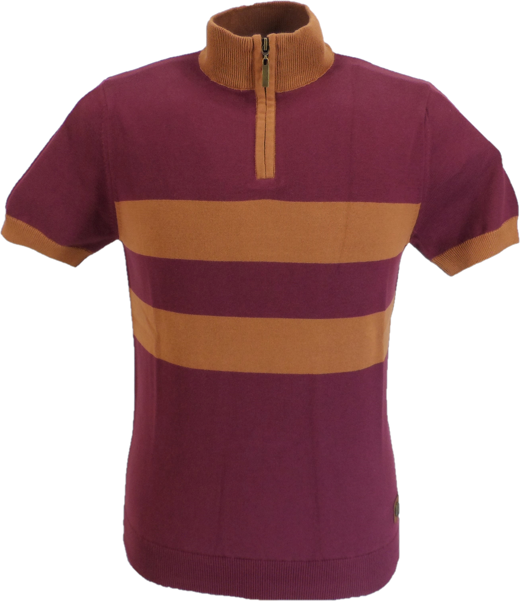 Trojan Port Red Zip Up Cycling Top Jumper