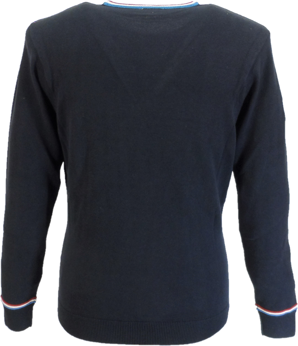 Gabicci Vintage Mens Navy Blue Marlon Jumper