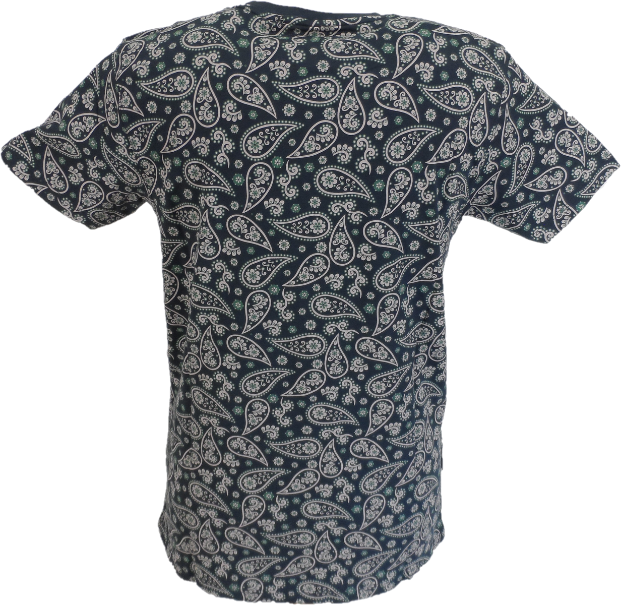 Lambretta Mens Navy Blue Paisley T-Shirt