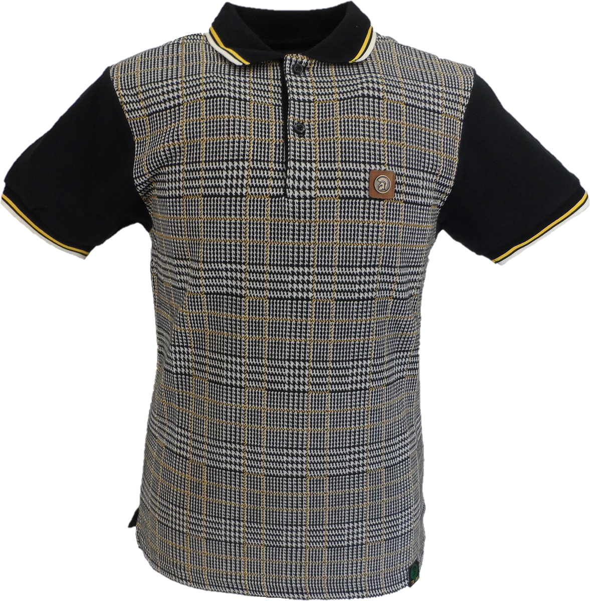 Trojan Records Black Retro Prince of Wales Polo Shirts