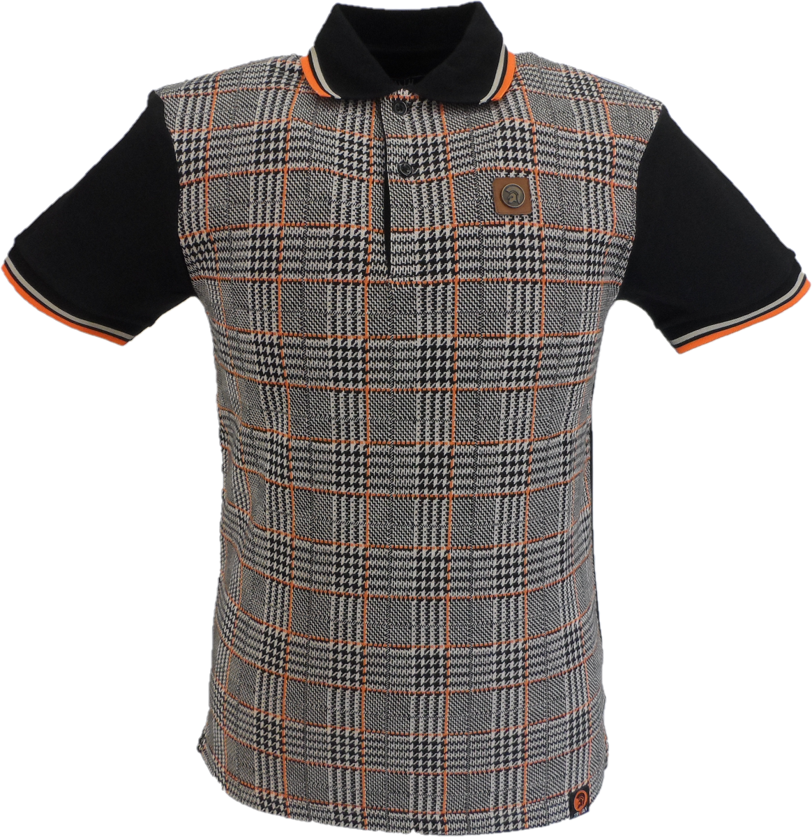 Trojan Records Black Retro Prince of Wales Polo Shirts