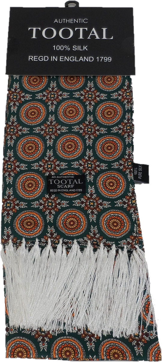 Tootal Mens Retro Geo Print 100% Silk Scarves