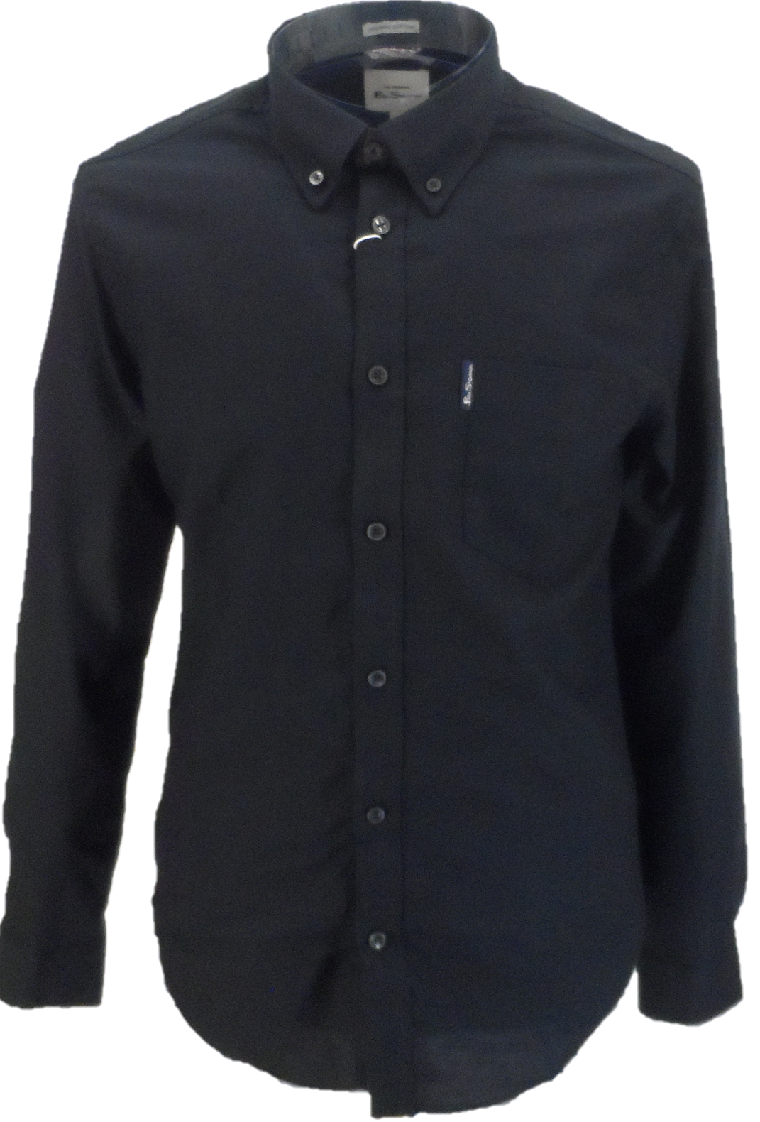 Ben Sherman Black Long Sleeved Oxford Shirts