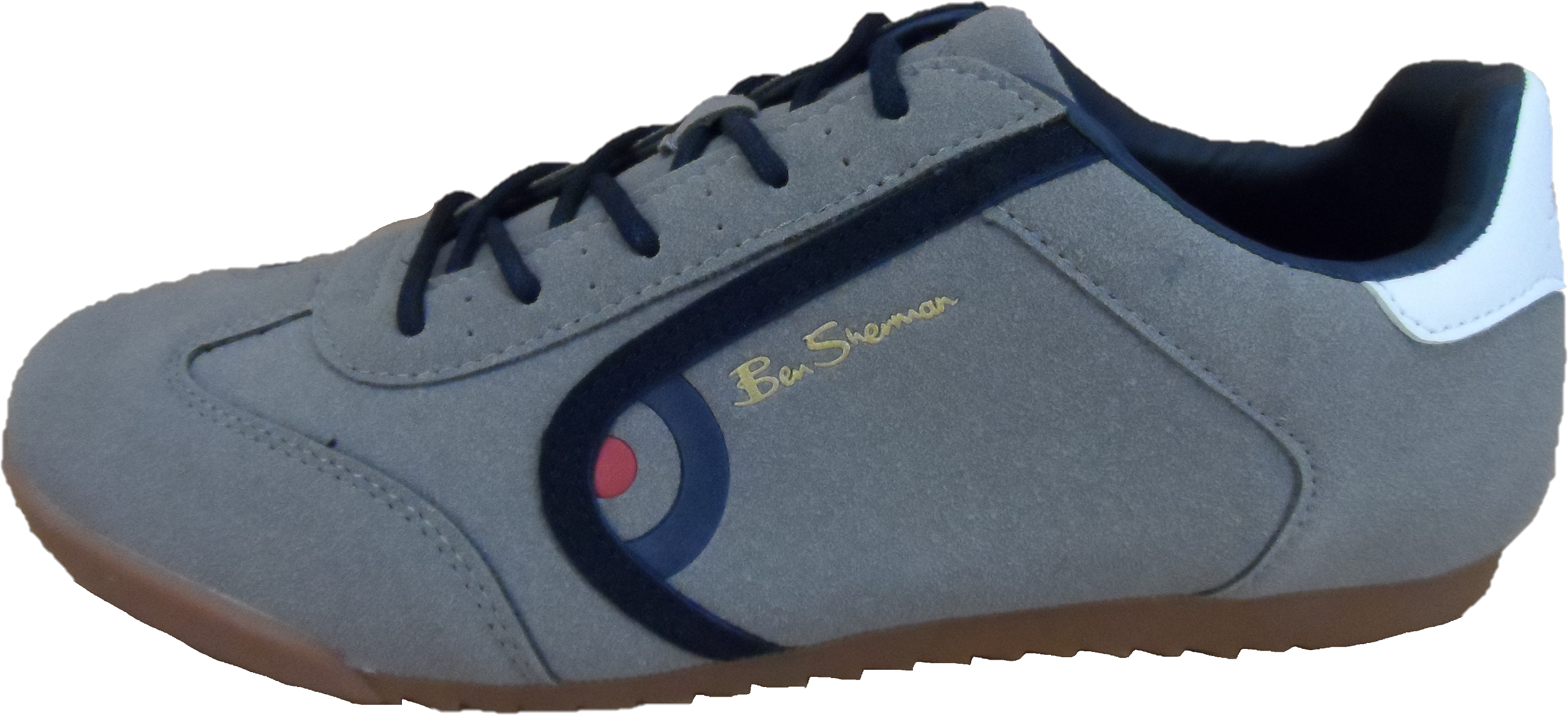 Mens Ben Sherman Grey Target Trainers