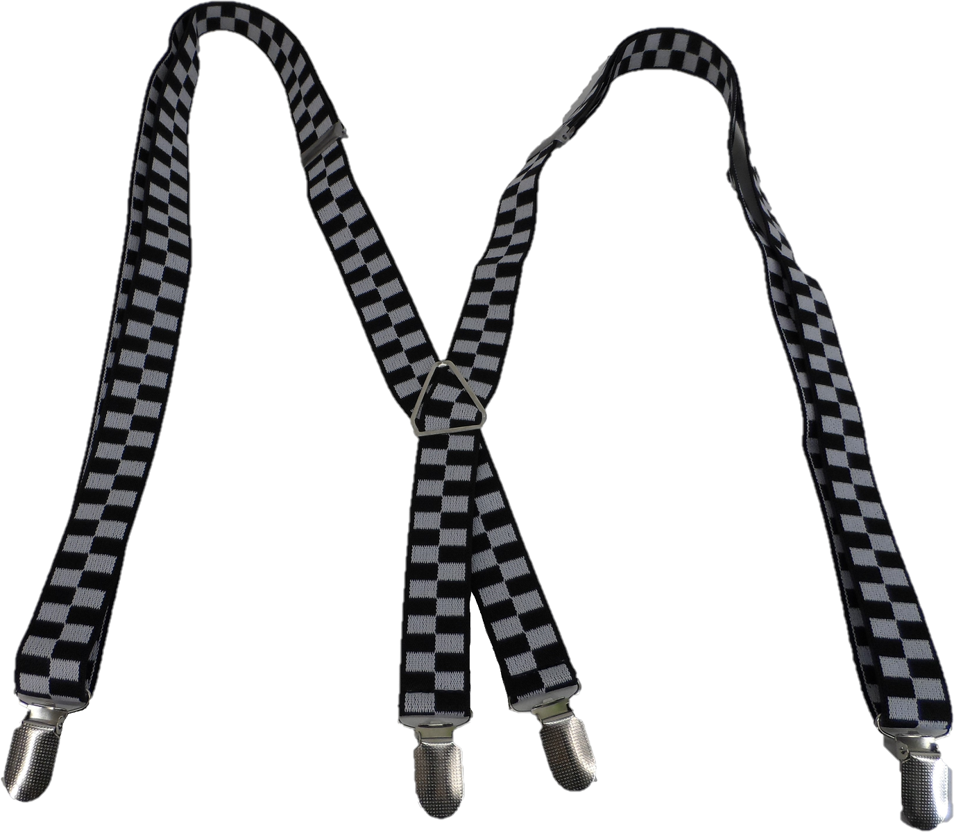 Mazeys Mens X Back One Inch Checkerboard Braces