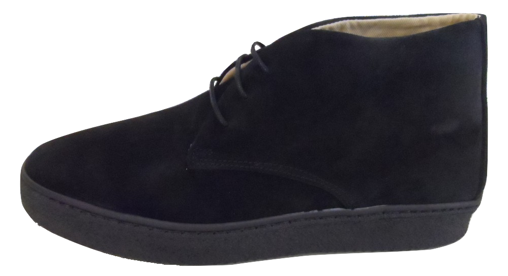 Delicious Junction Mens Black Bullitt Suede Desert Boot