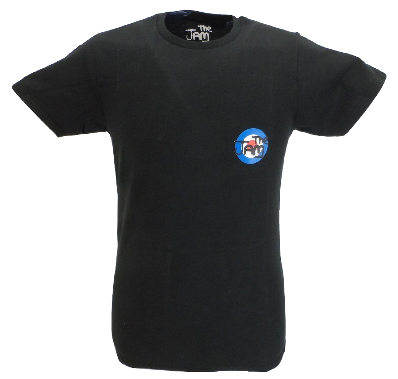 Mens Black Target Official The Jam T Shirt With Backprint