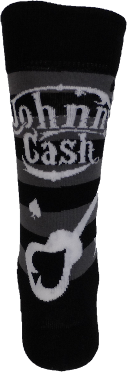 Mens Officially Licensed Johnny Cash Guitars 'n Guns Socks