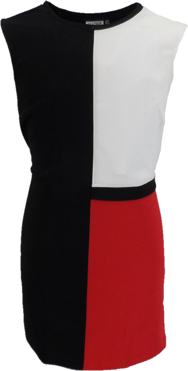 LHM Ladies 60s Retro Mod Vintage Nico Mini Dress