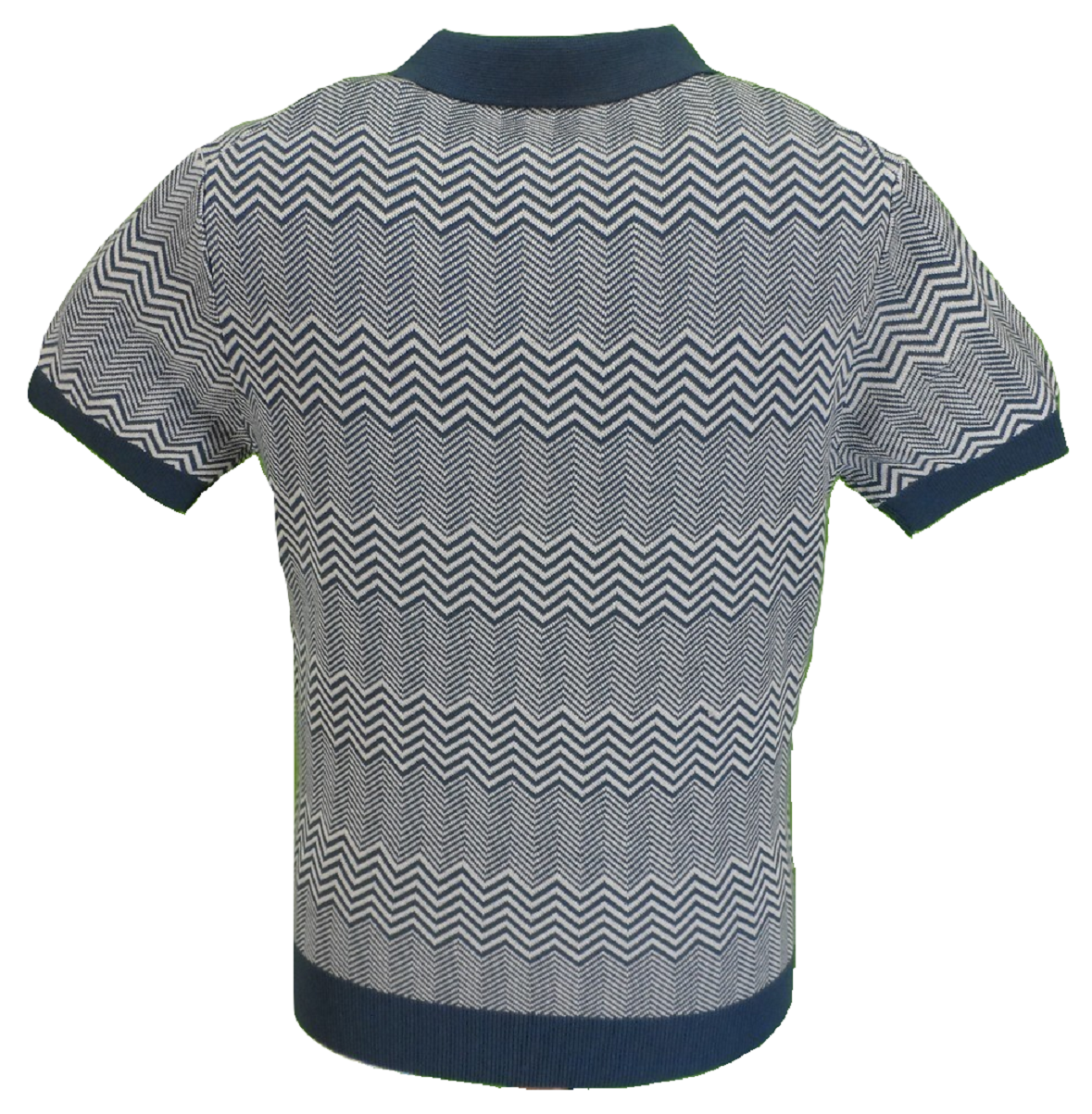 Merc Bennard Navy Blue Knitted Vintage Mod Polo Shirts