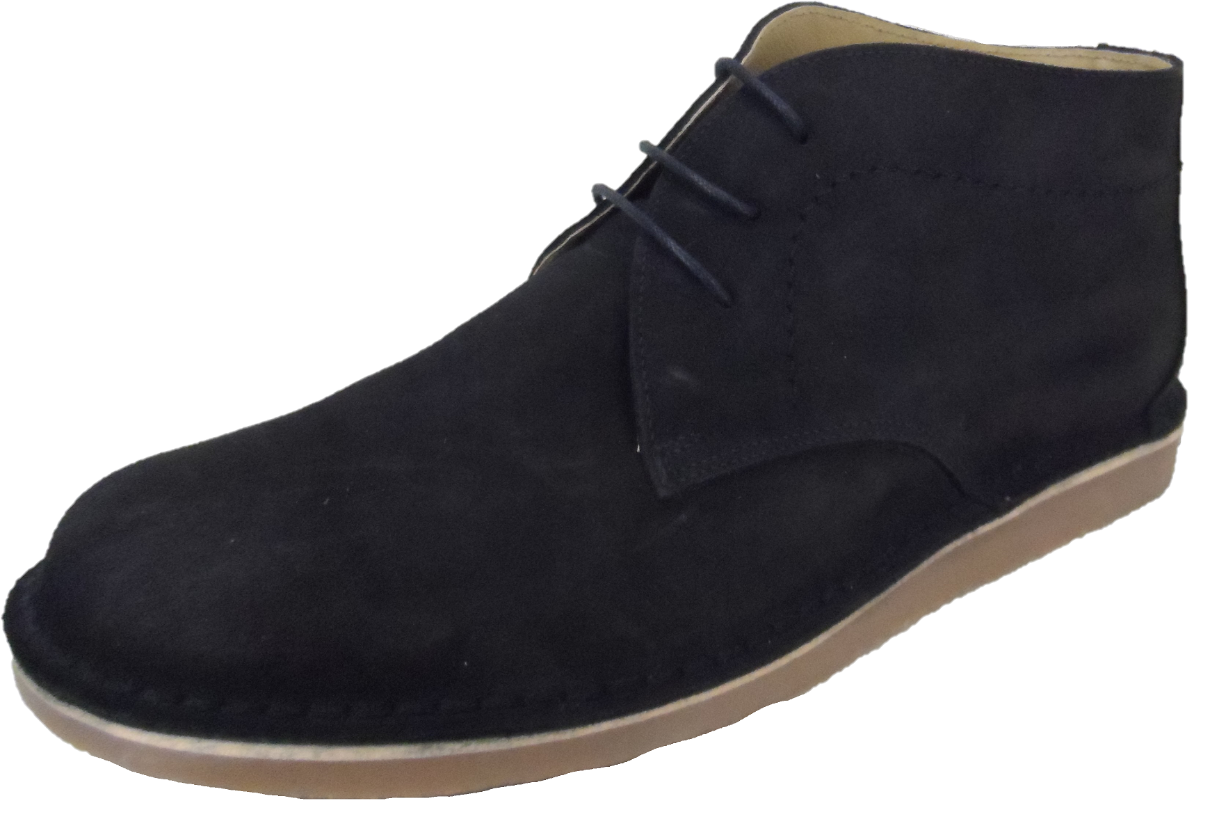 Ikon Original Navy Blue Nomad 70s Mod Style Real Suede Desert Boots