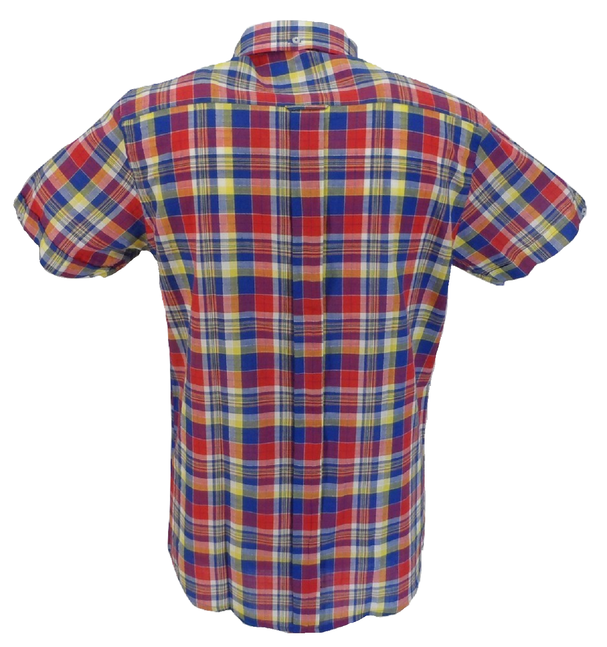 Real Hoxton Multi Checked Short Sleeved Button Down shirt