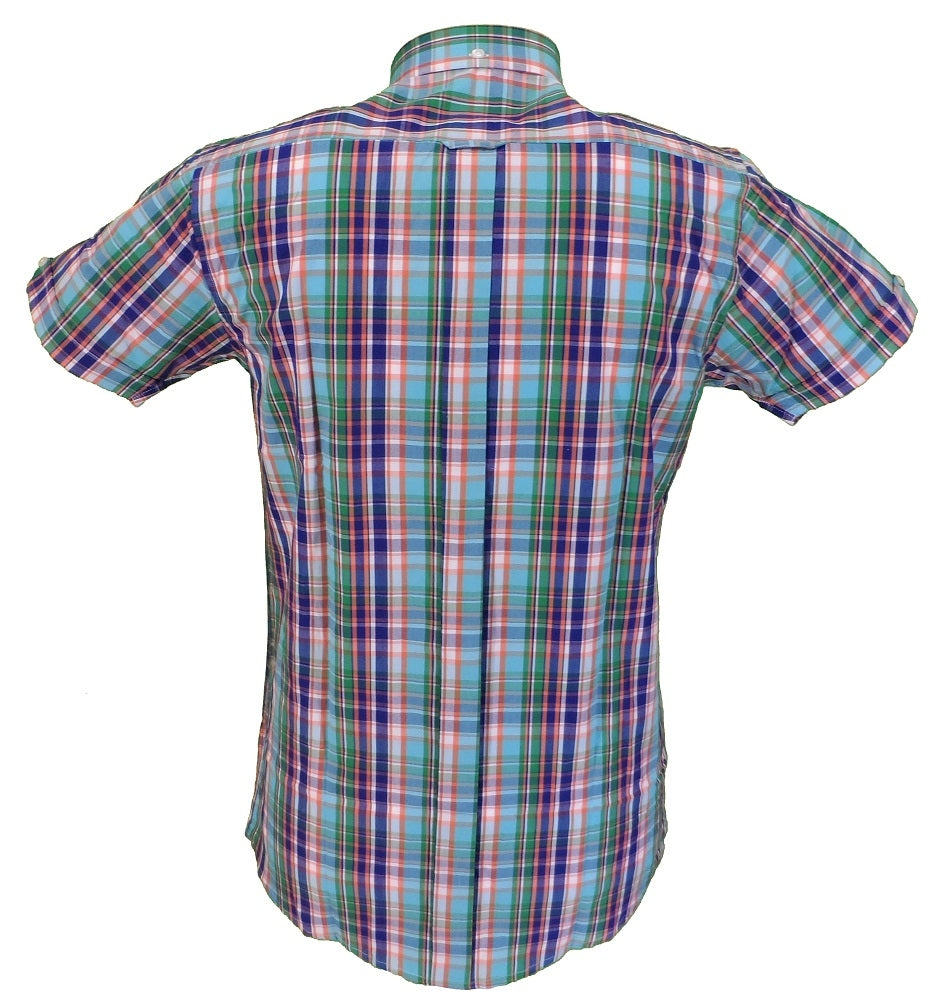 Men's Relco Vintage Short Sleeve Button Down Skinhead Shirt | Mazeys ...