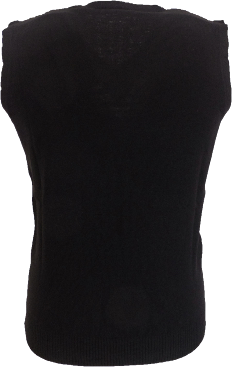 Relco Black Classic Retro Tank Tops