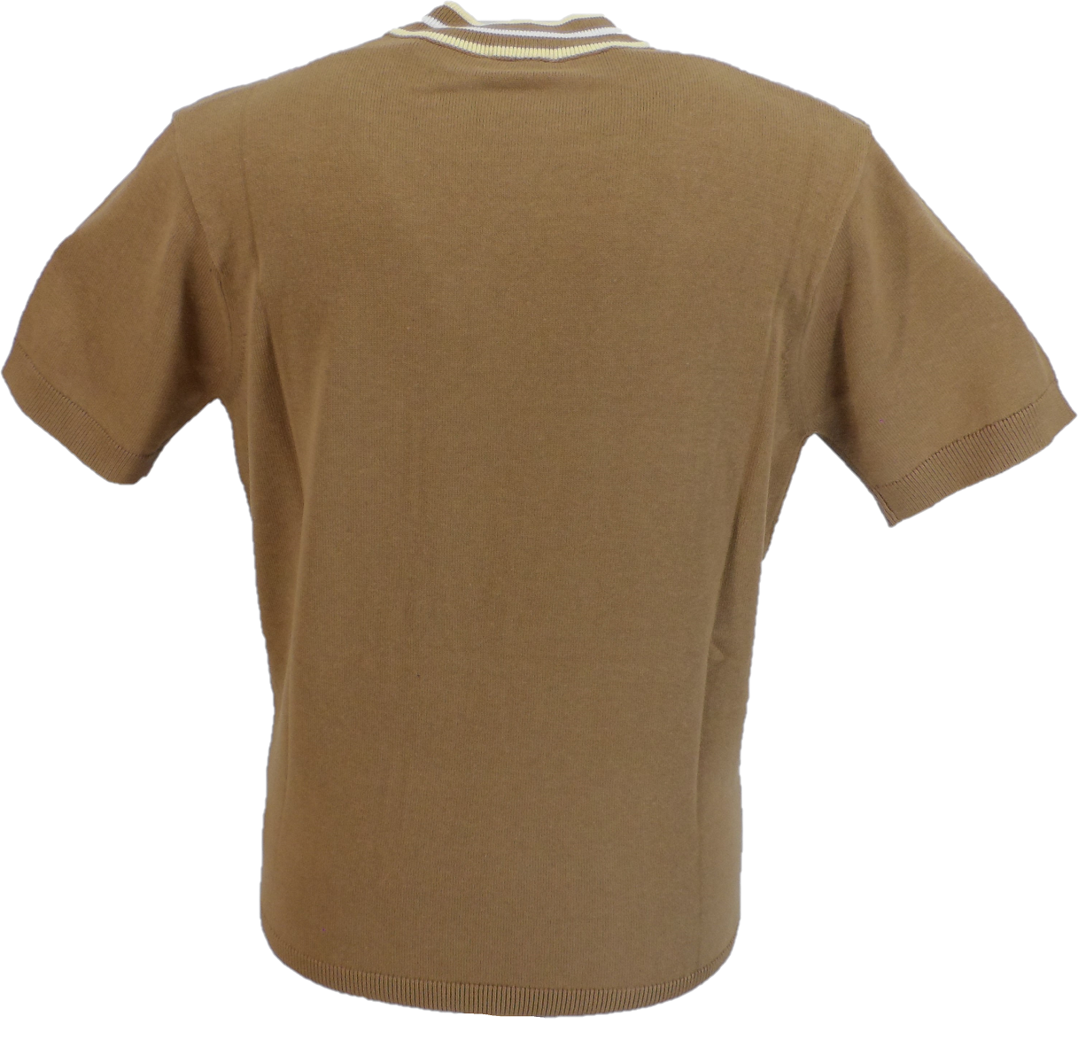 Gabicci Vintage Mens Camel Brown Feltnor Turtle Neck Knit Jumper