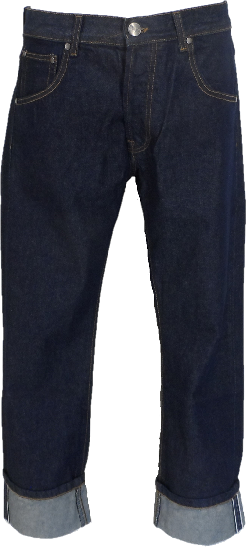 Relco Mens Texas Vintage Raw Denim Jeans