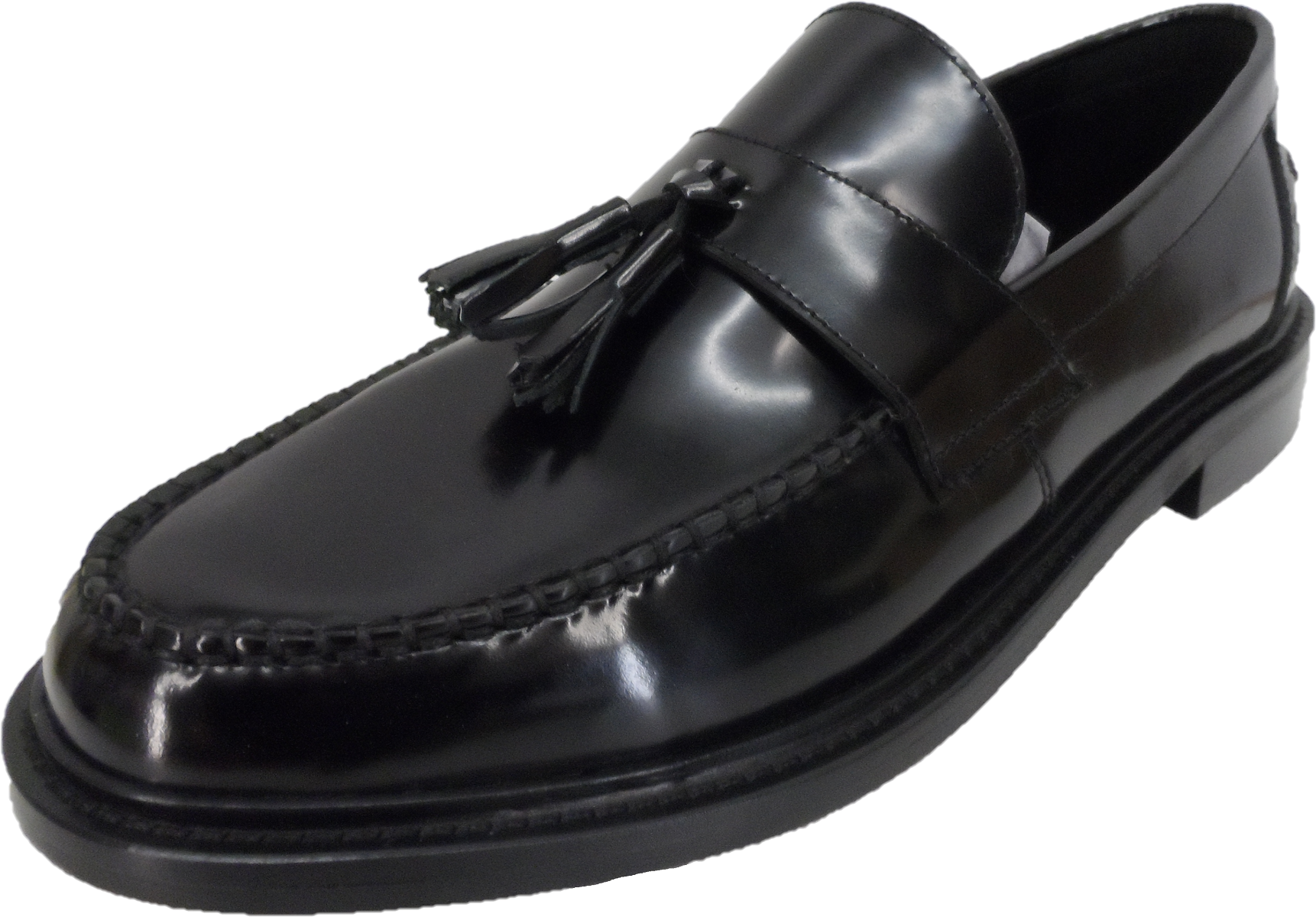 Delicious Junction and Trojan Mens The Duke Black Tassel Loafers