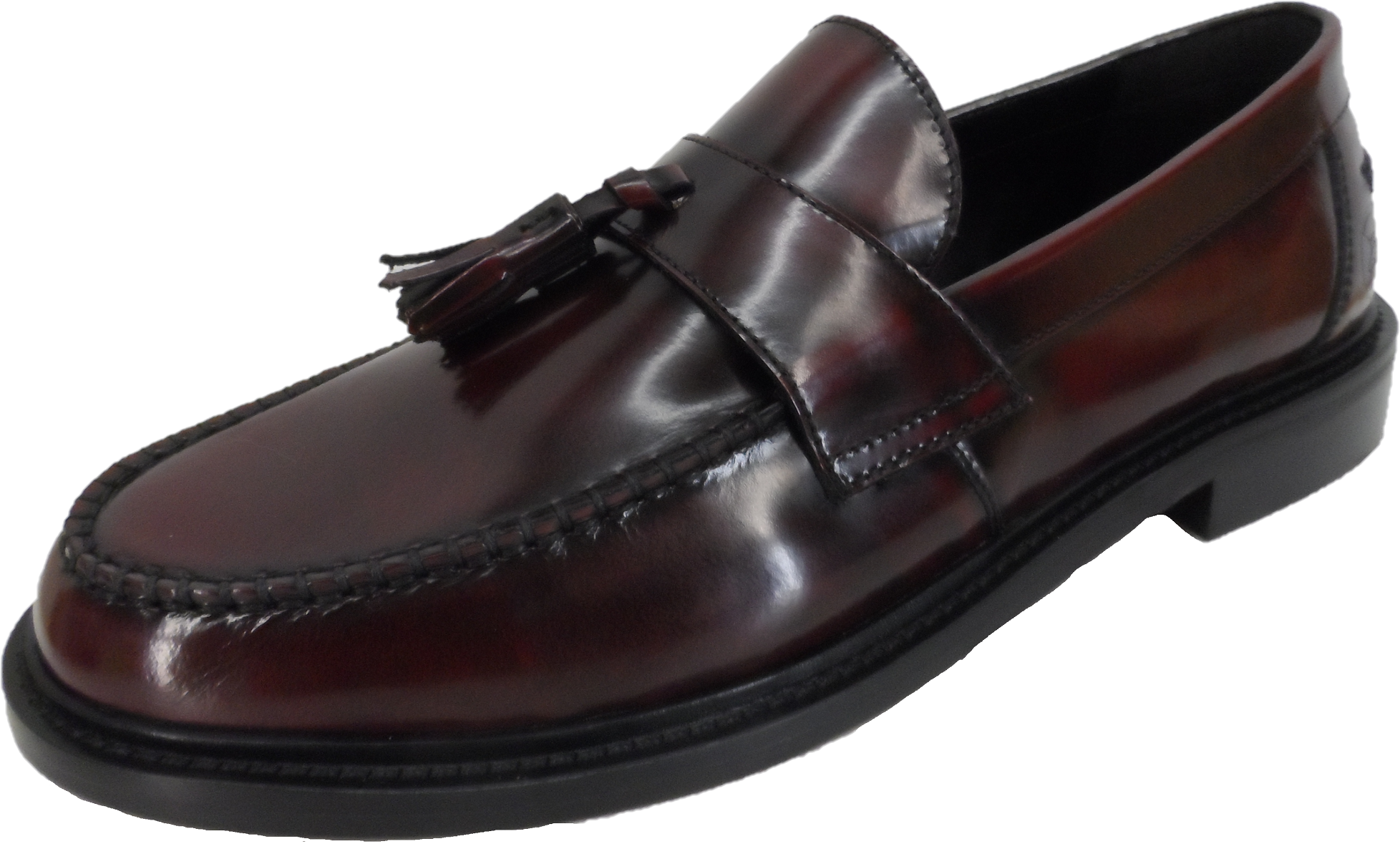 Delicious Junction and Trojan Mens The Duke Oxblood Tassel Loafers