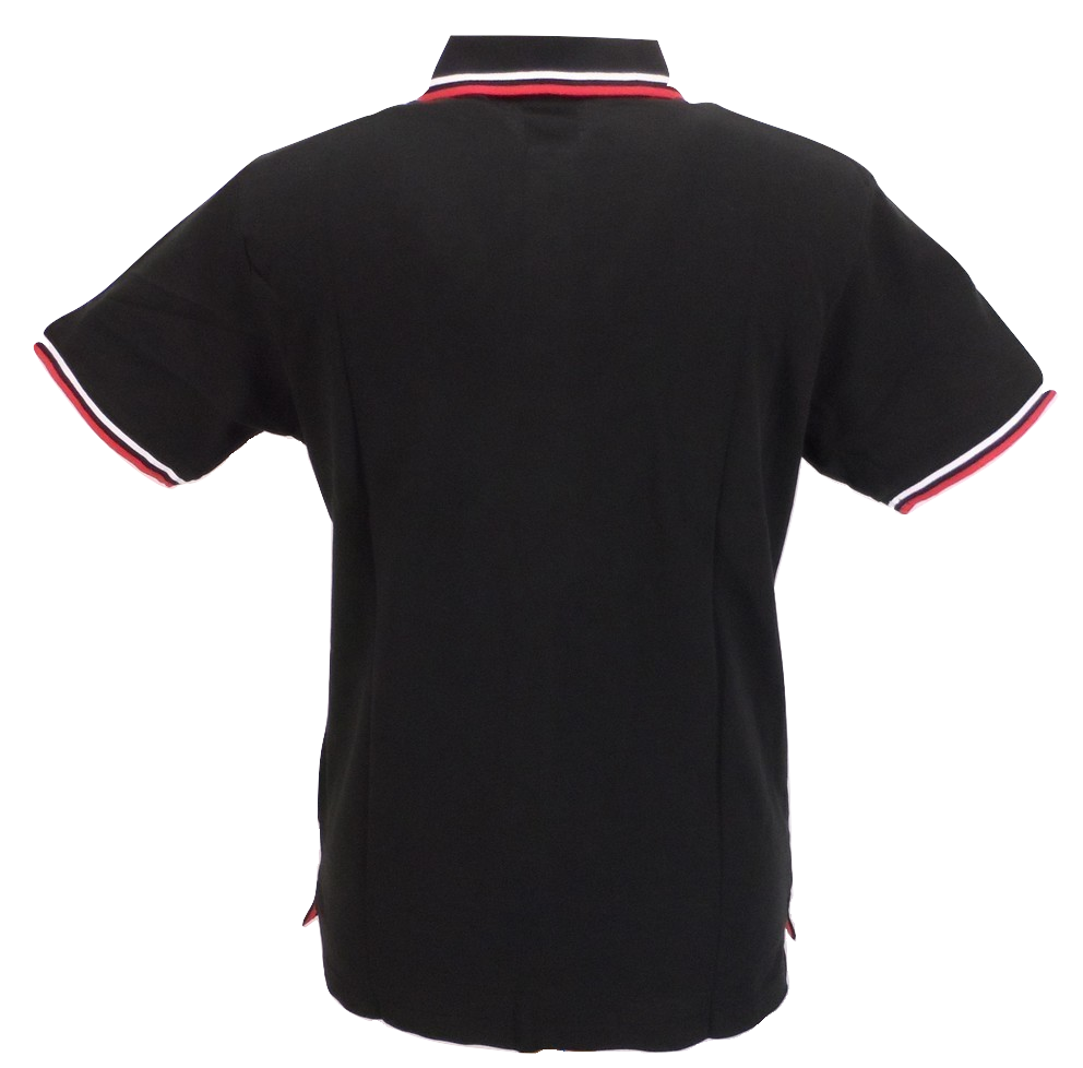 Mens Black The Who 100% Cotton Polo Shirt