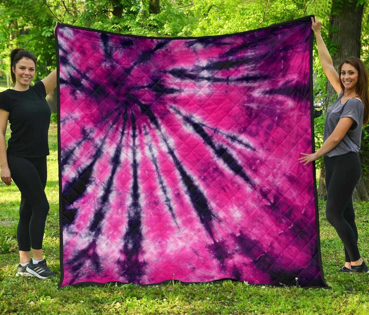 Black and Purple Tie Dye Quilt - Merchandize.ca