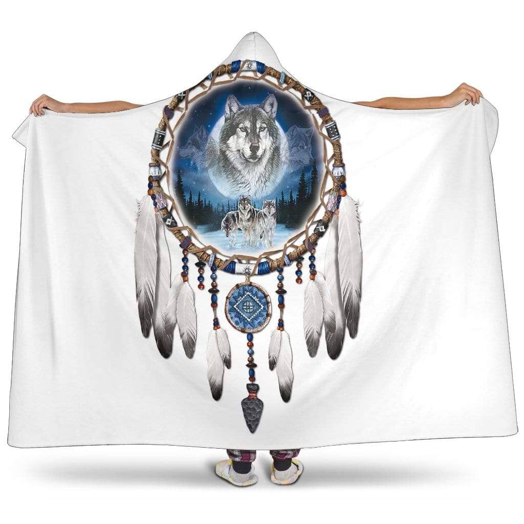 Wolf Dream Catcher Hooded Blanket - Merchandize.ca