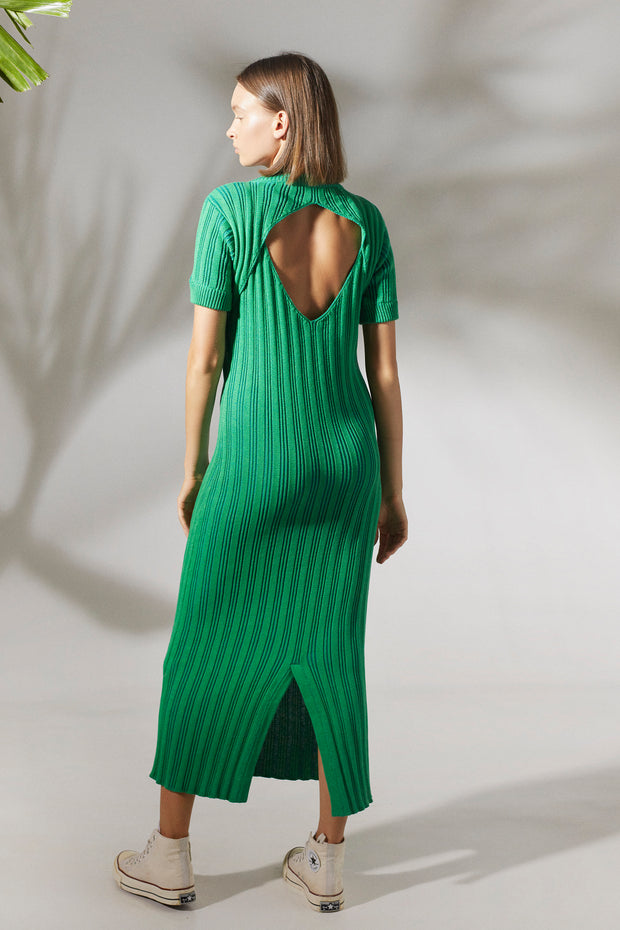 Wren Maxi Knit Dress - Pine Green Teal