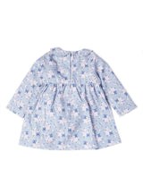 baby blue floral pattern dress