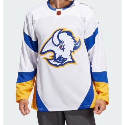 Outer Wear Buffalo Sabres Replica Jersey - Blank White / Child 4/7