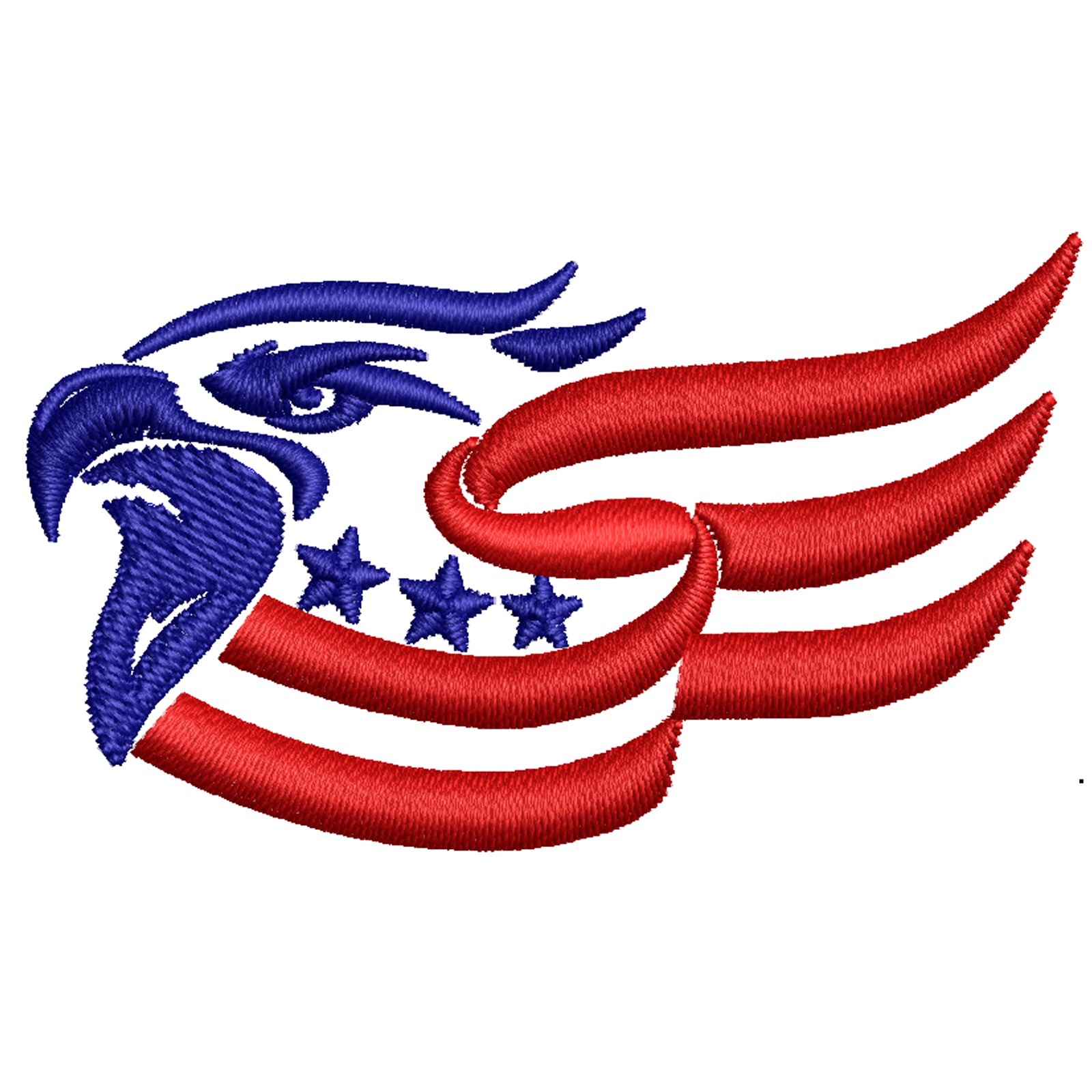 Eagle Flag | Patriot Digitized Embroidery Design | e4Hats – e4Hats.com