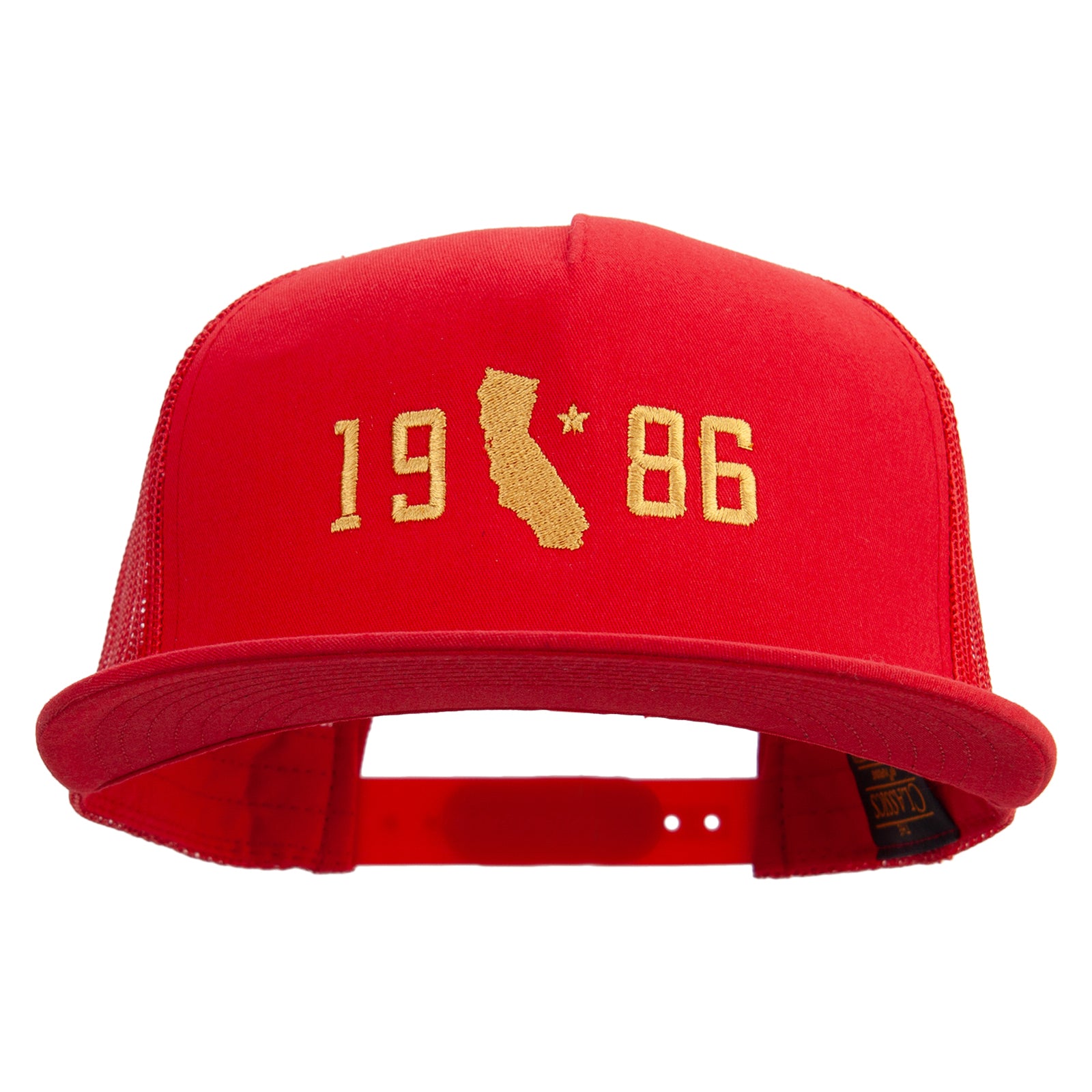 California 1986 5 Panel Mesh Trucker Snapback Cap