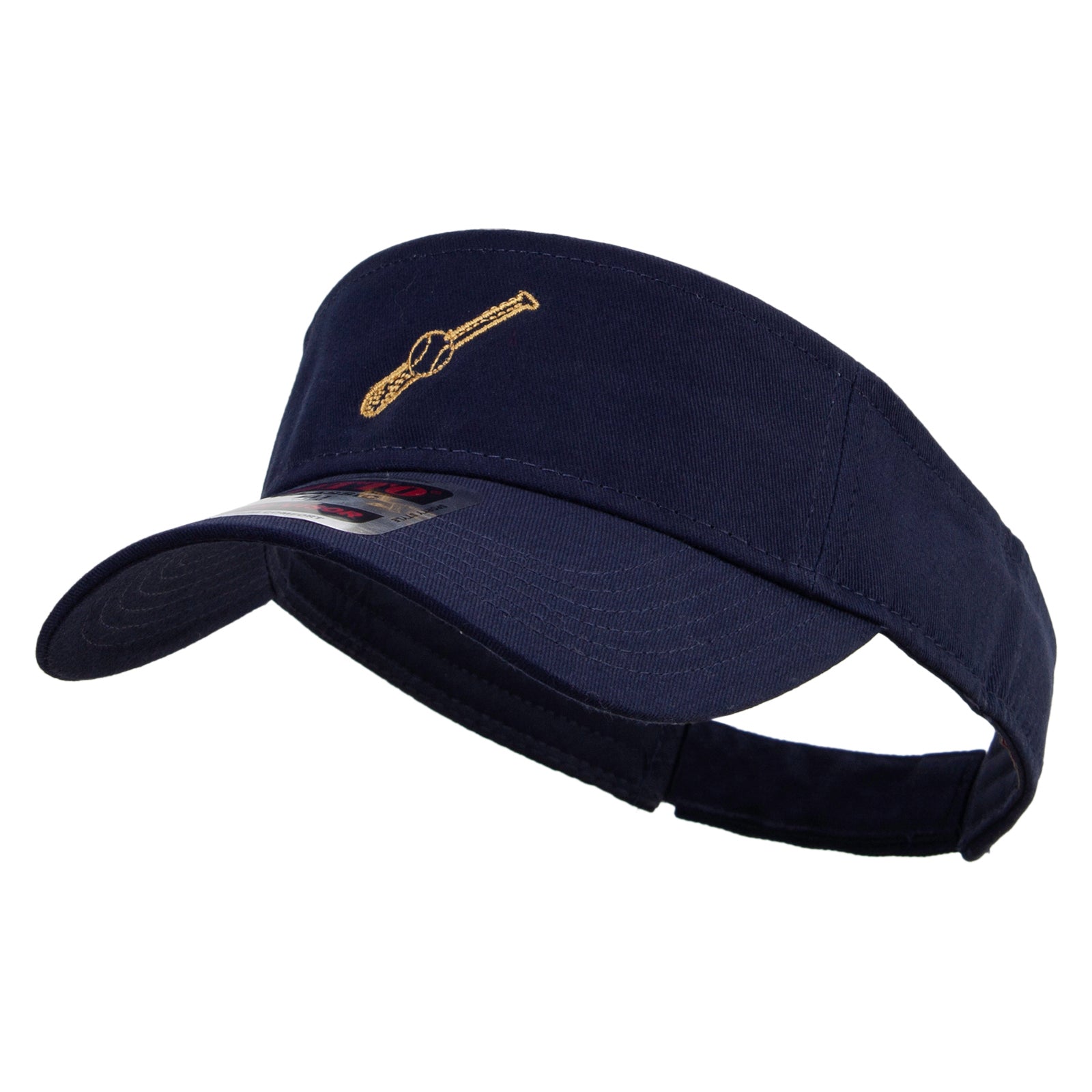 Golden Baseball Icon Embroidered Cotton Twill Sun Visor