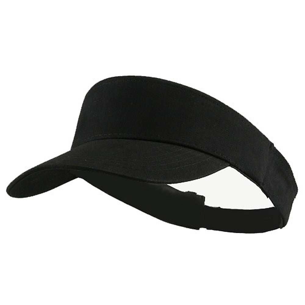 Brushed Cotton Sunvisor - Black OSFM