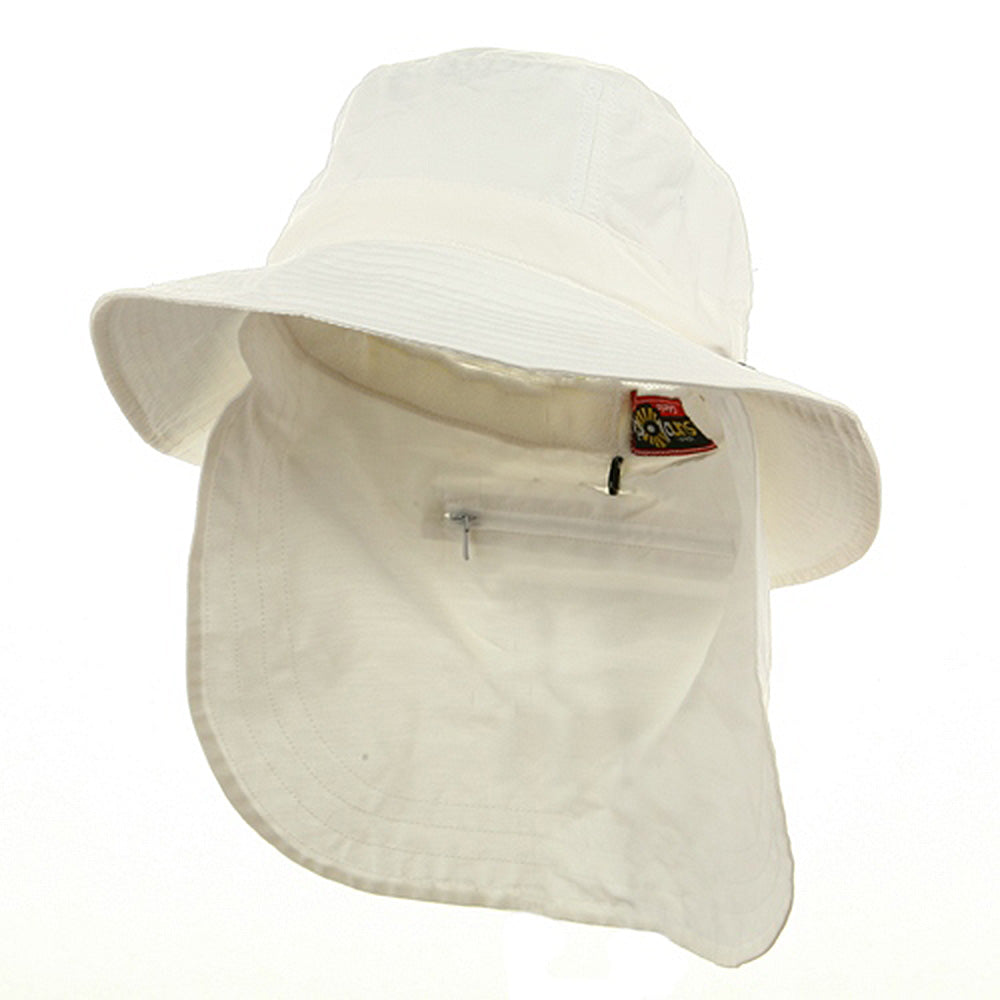 UV 45+ Extreme Vacationer Flap Hats - White XL