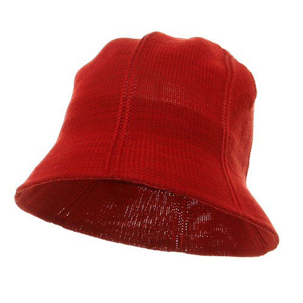 Mesh Bucket Hats - Red OSFM