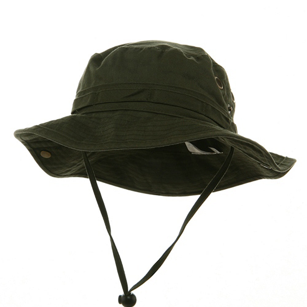 Washed Hunting Hats - Olive M