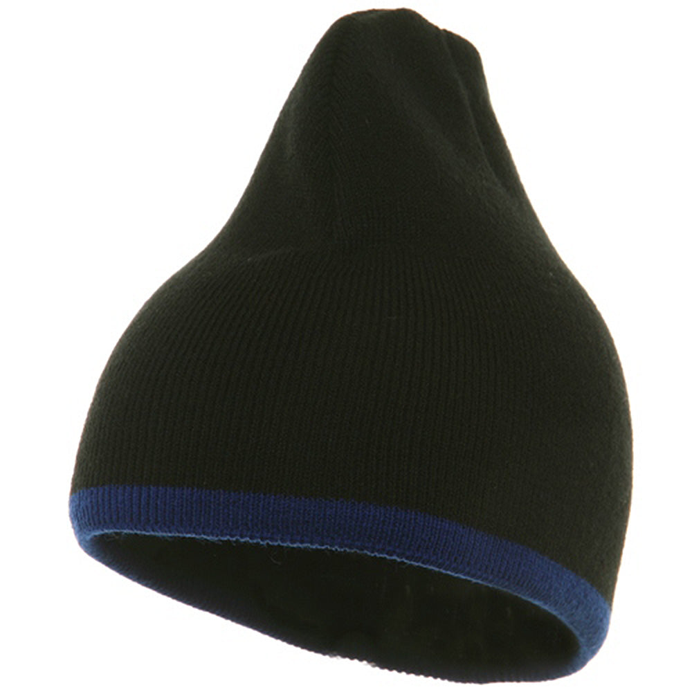 Short Trim Beanie - Black Royal OSFM