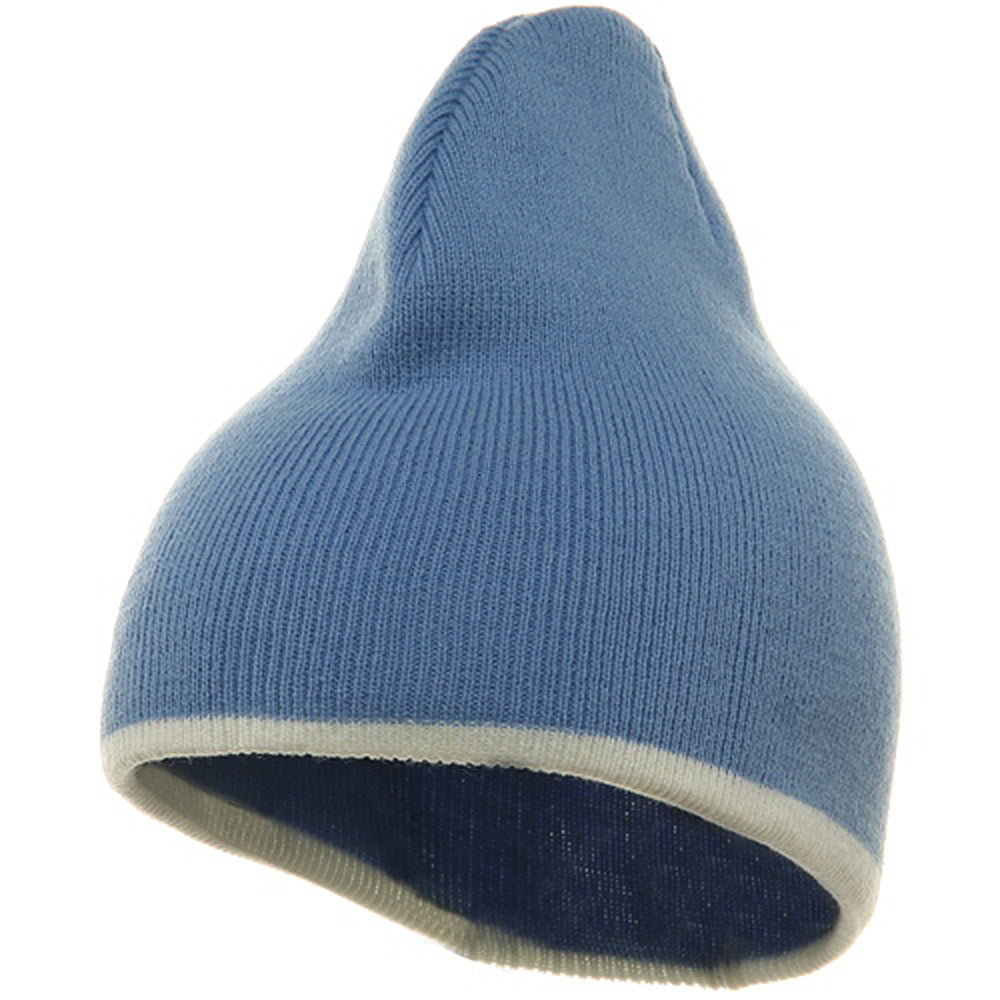 Short Trim Beanie - Sky White OSFM