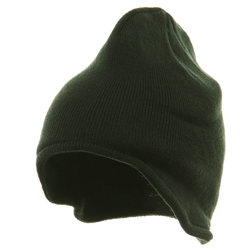 Acrylic Fleece Knit Beanies - Forest OSFM