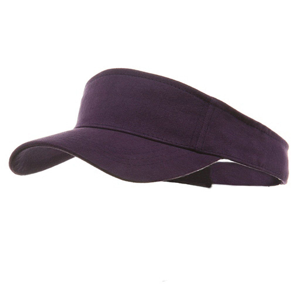 Brushed Sports Visor - Purple OSFM