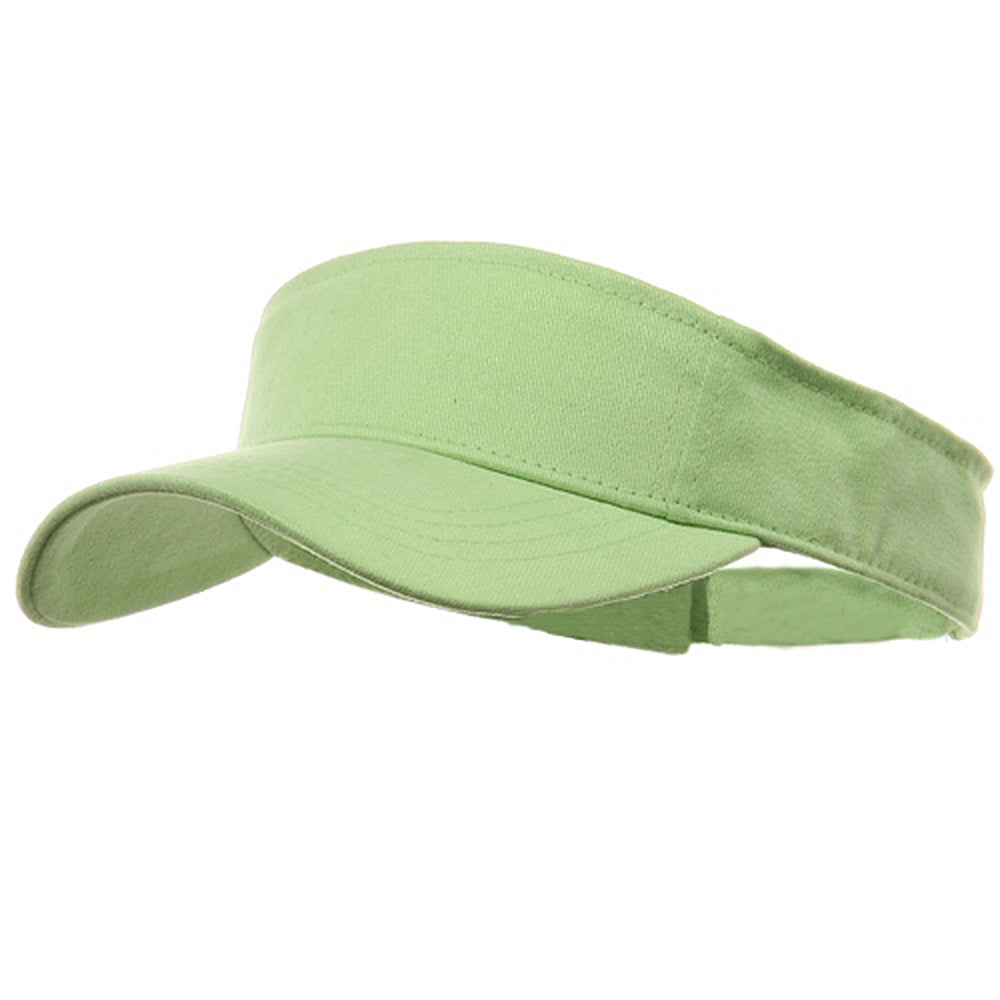 Brushed Sports Visor - Lime OSFM