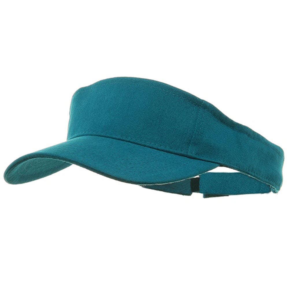 Brushed Sports Visor - Aqua OSFM