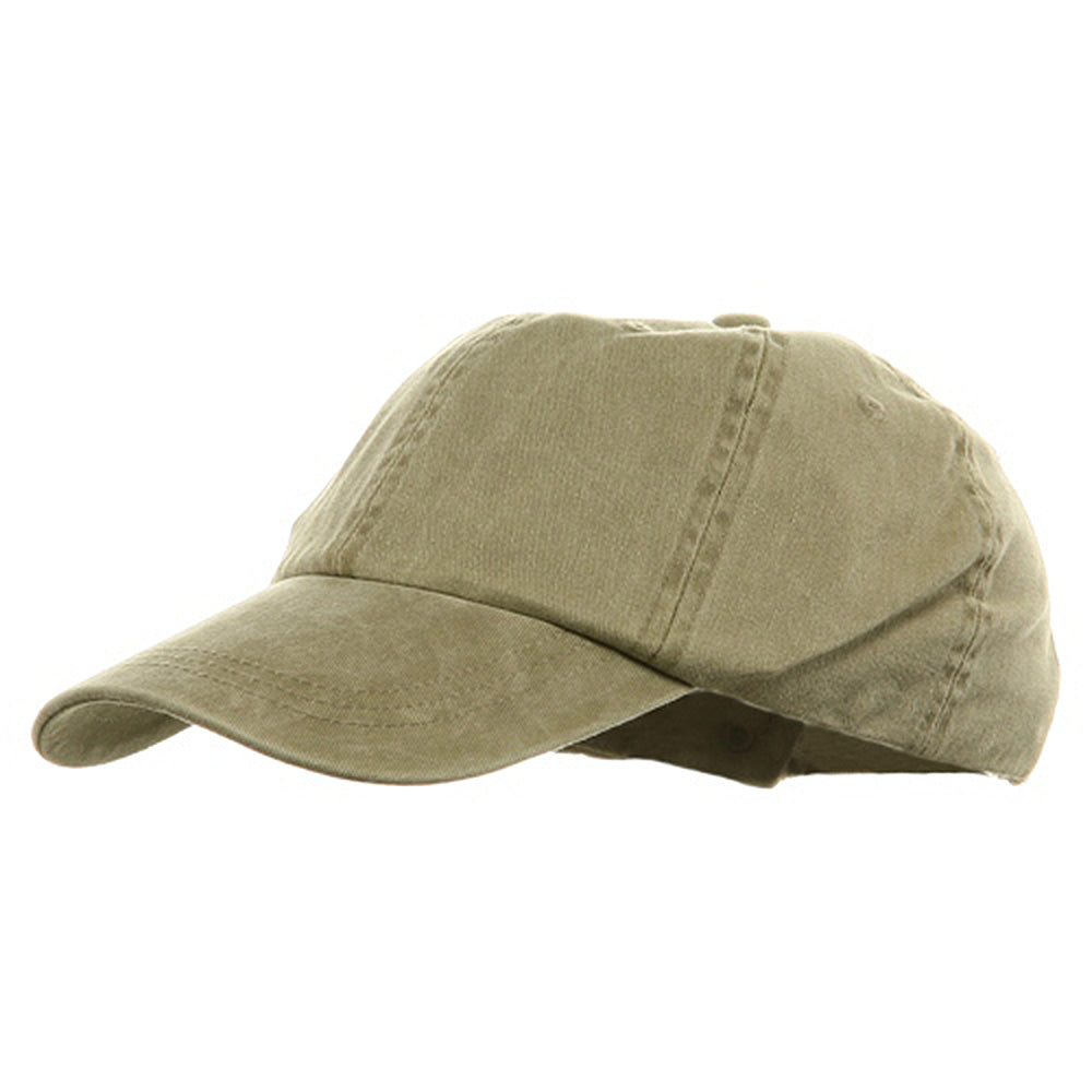 Youth Pigment Dyed Washed Cap - Khaki OSFM