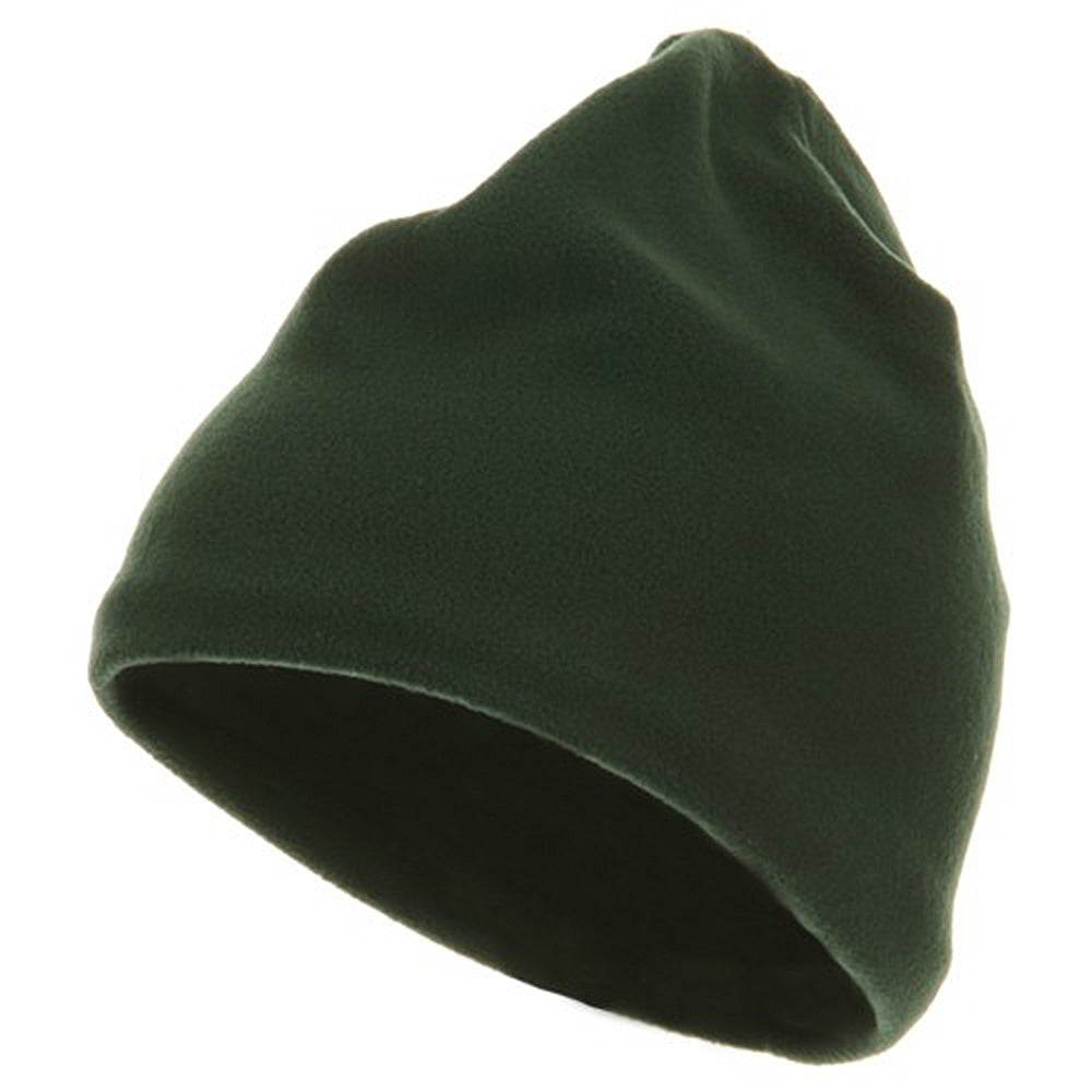 Polyester Lining Fleece Beanie - Green OSFM