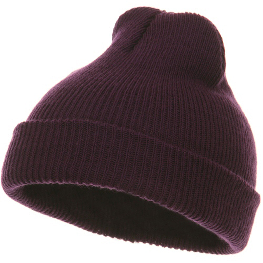 Toddler Knit Cuff Beanie - Purple OSFM