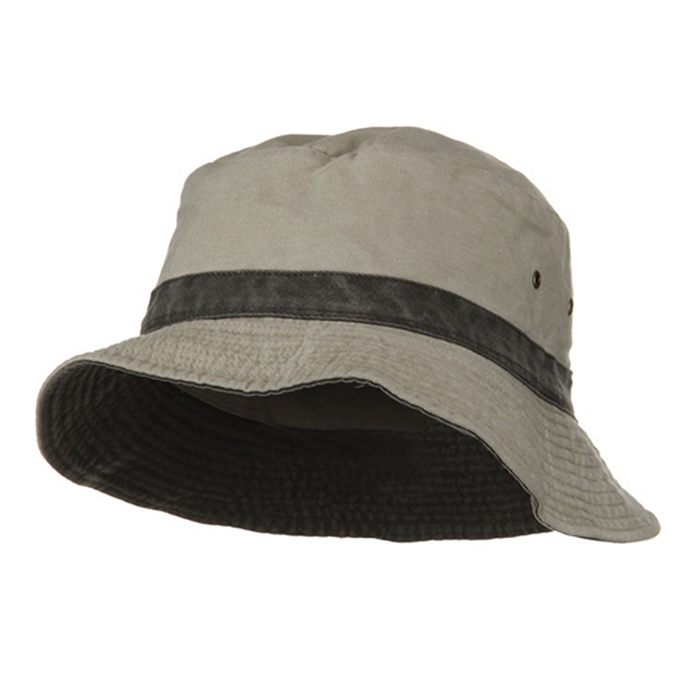 Big Size Reversible Bucket Hats - Putty Black XL-2XL