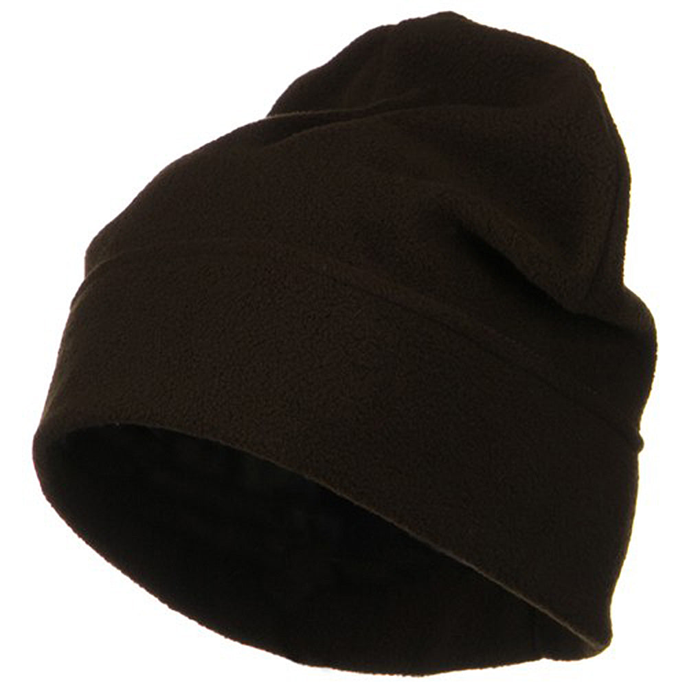 Big Size Fleece Beanie - Brown XL-3XL