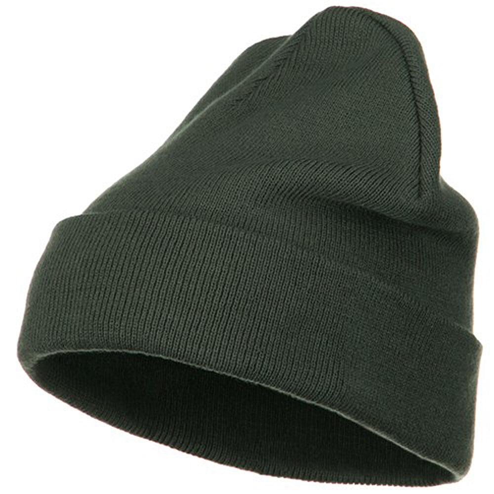 Big Size Acrylic Long Beanies - Grey XL-3XL